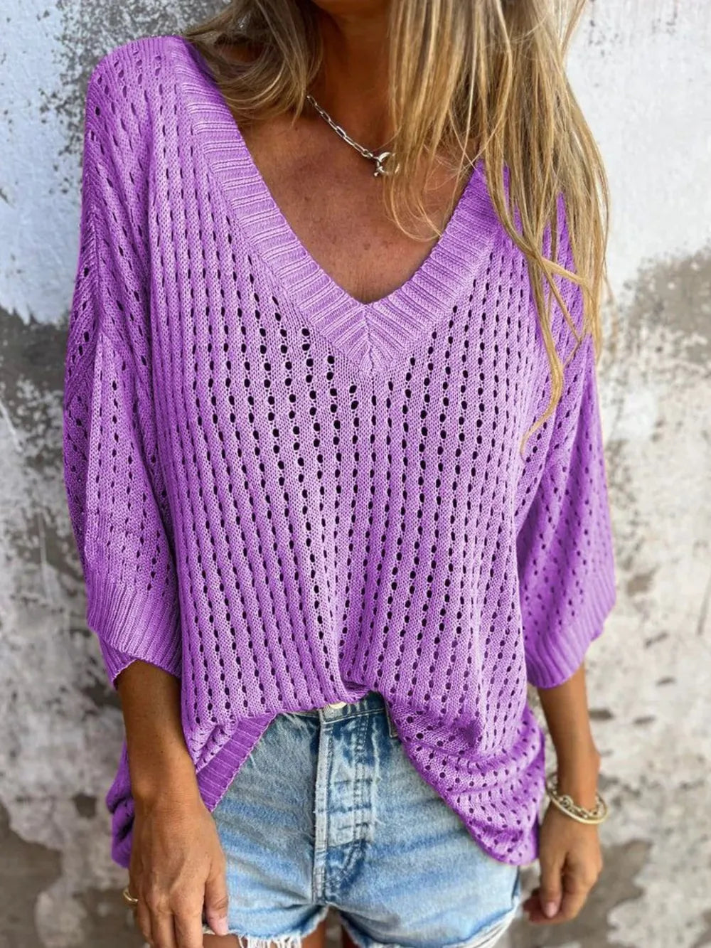 Alaia tröja med cutout, lila