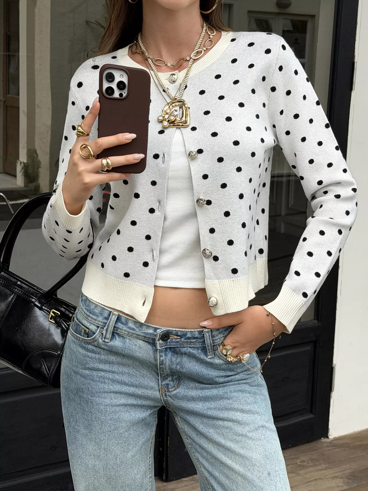 Torun prickig cardigan