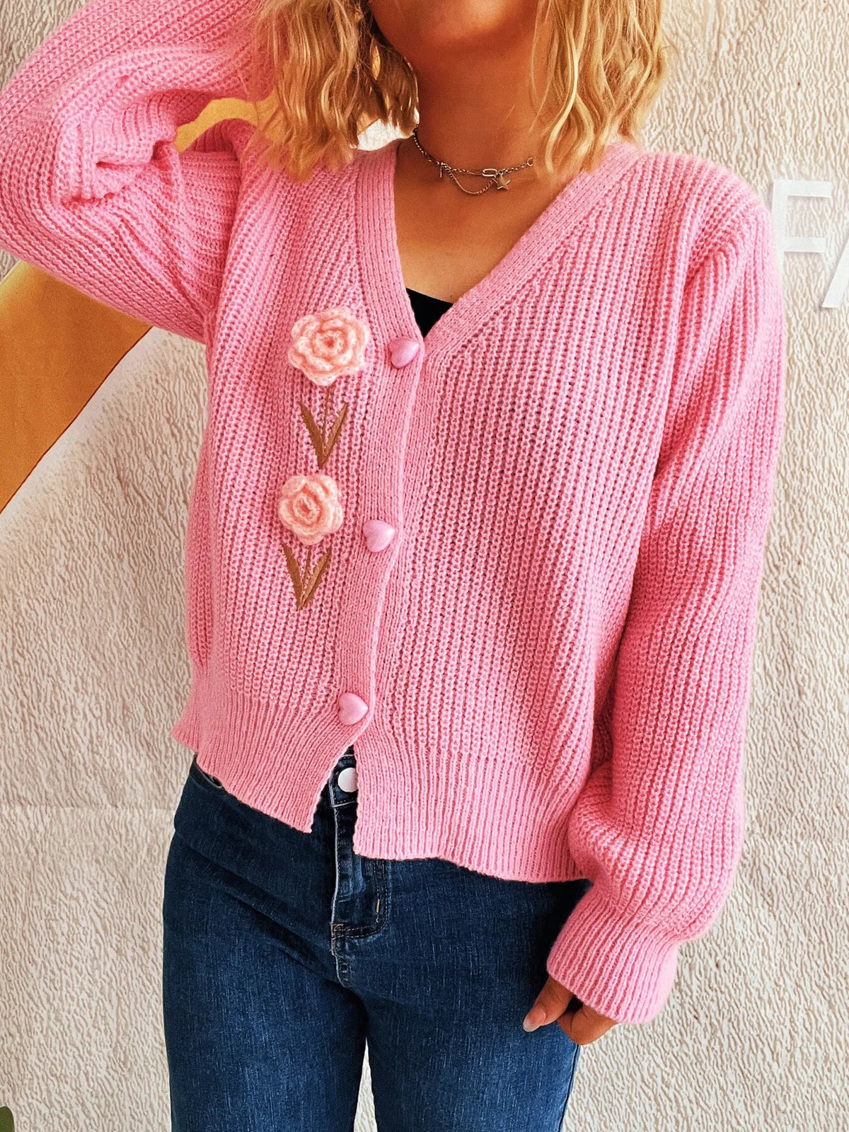 Sienna blommig cardigan