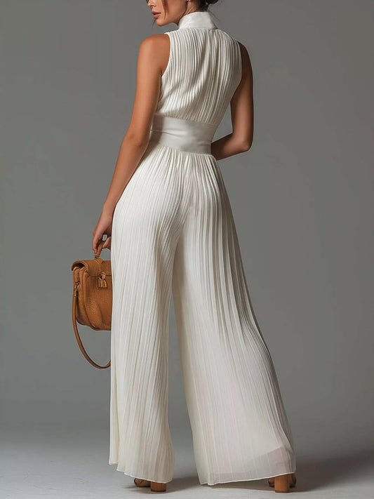 Satu plisserad jumpsuit