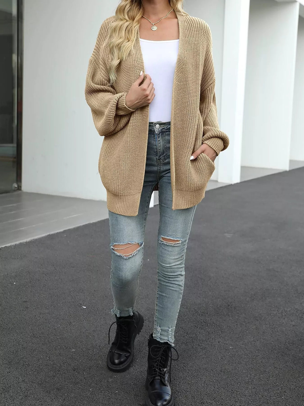 Senta grovstickad cardigan