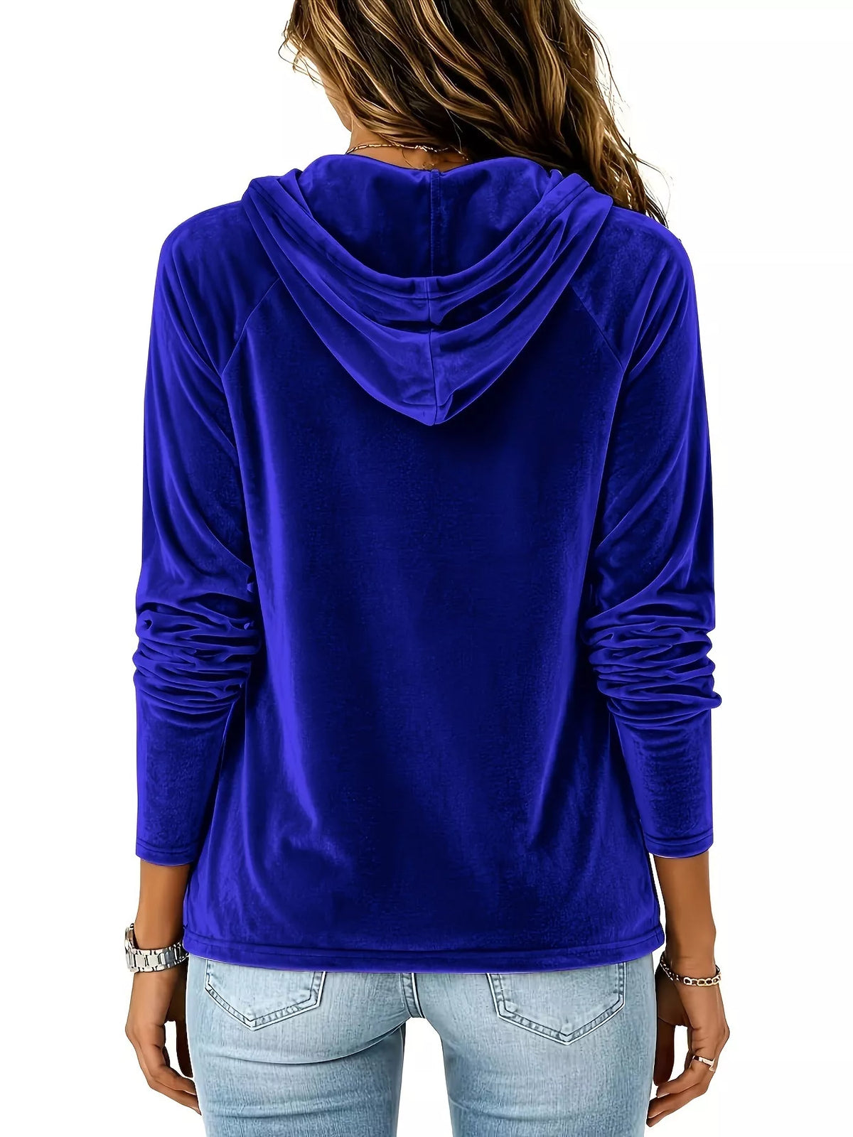 Albertina hoodie i sammet