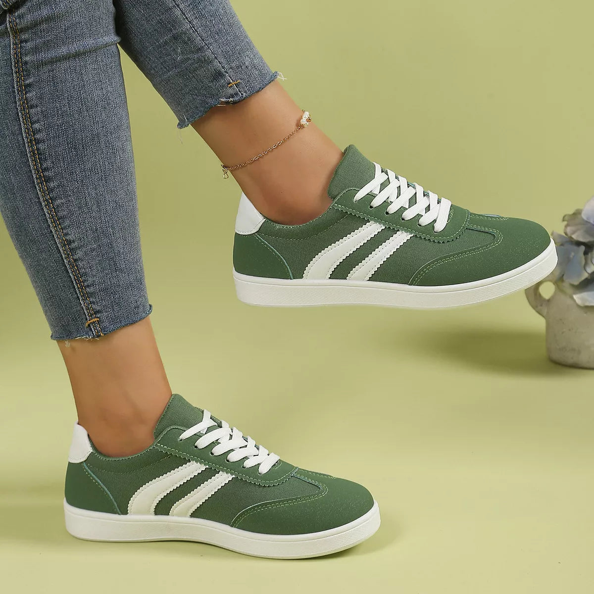 Claudine platta sneakers