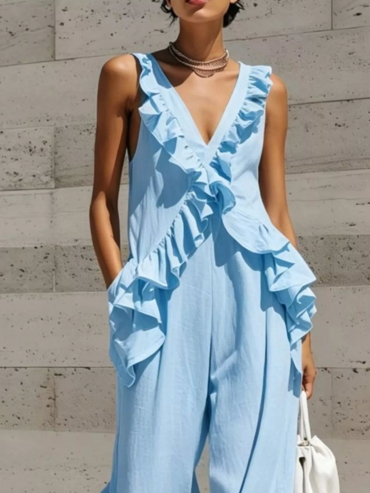 Calliope jumpsuit med volanger