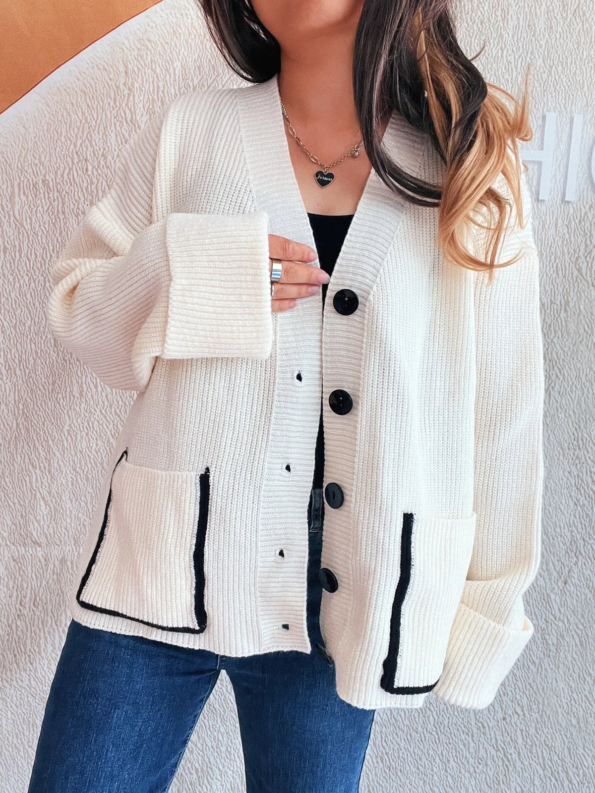 Lisette v-ringad cardigan