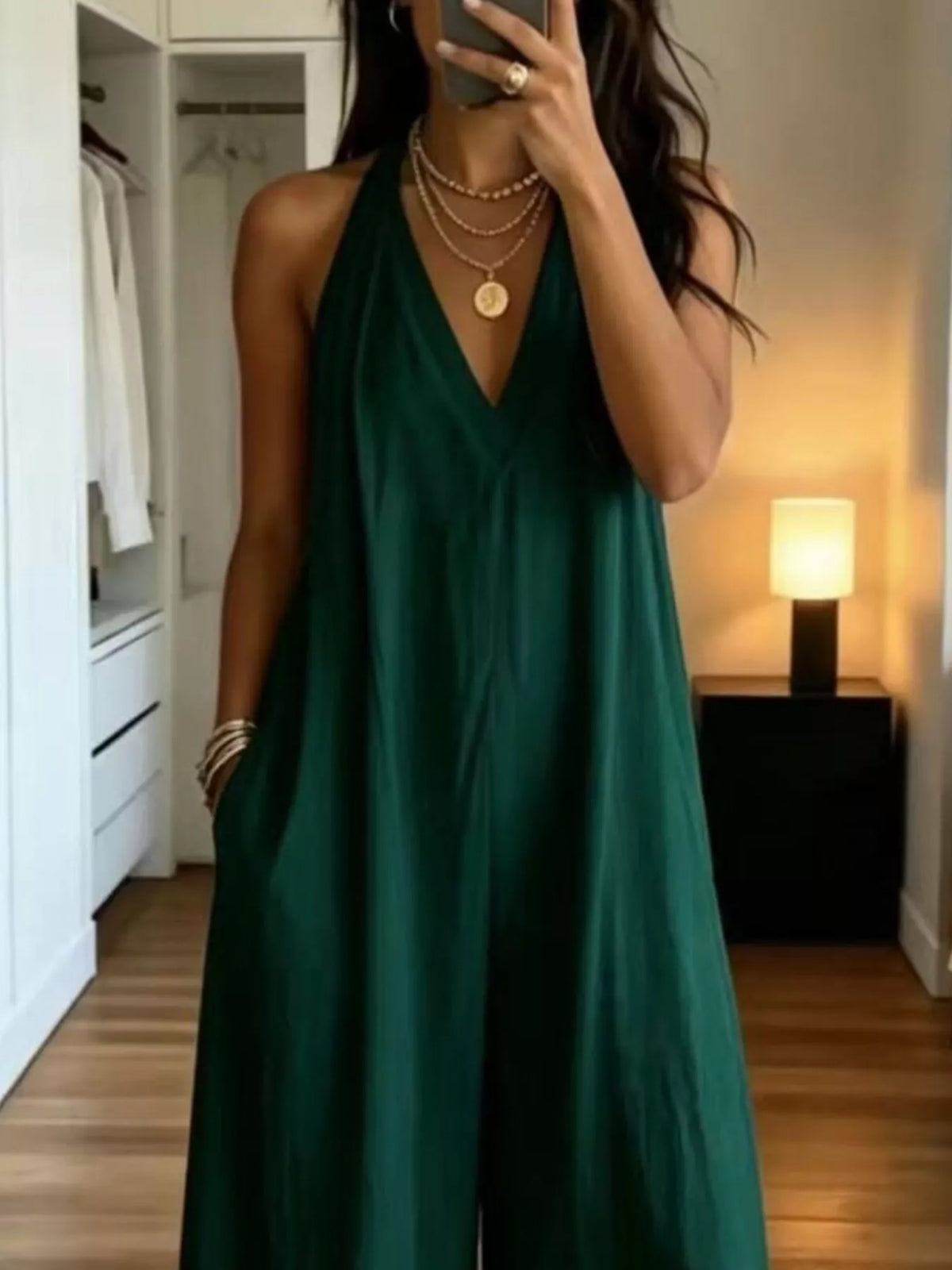 Ariana jumpsuit med halterneck