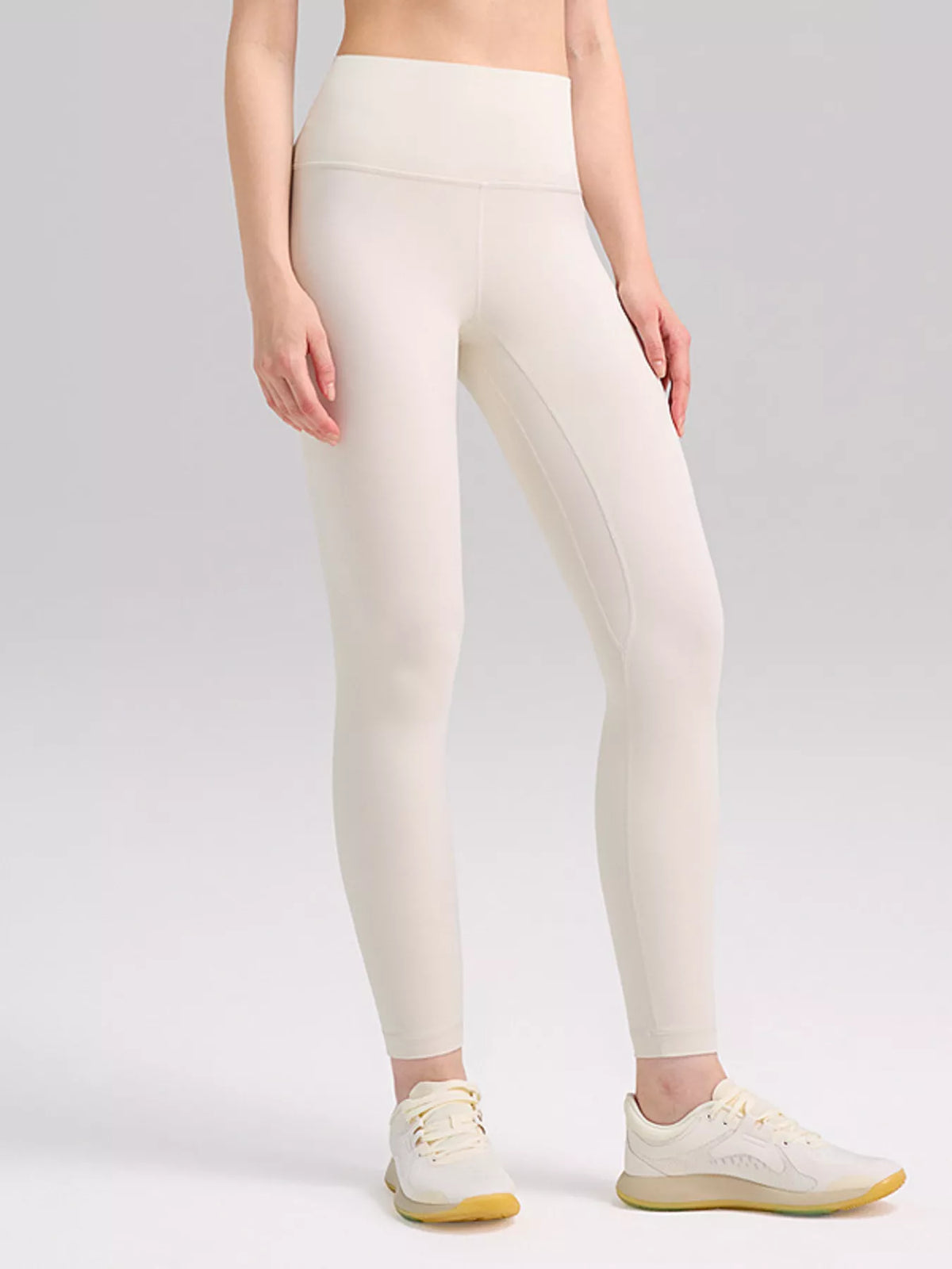 Ylvi högmidjade leggings, äggskalsvit