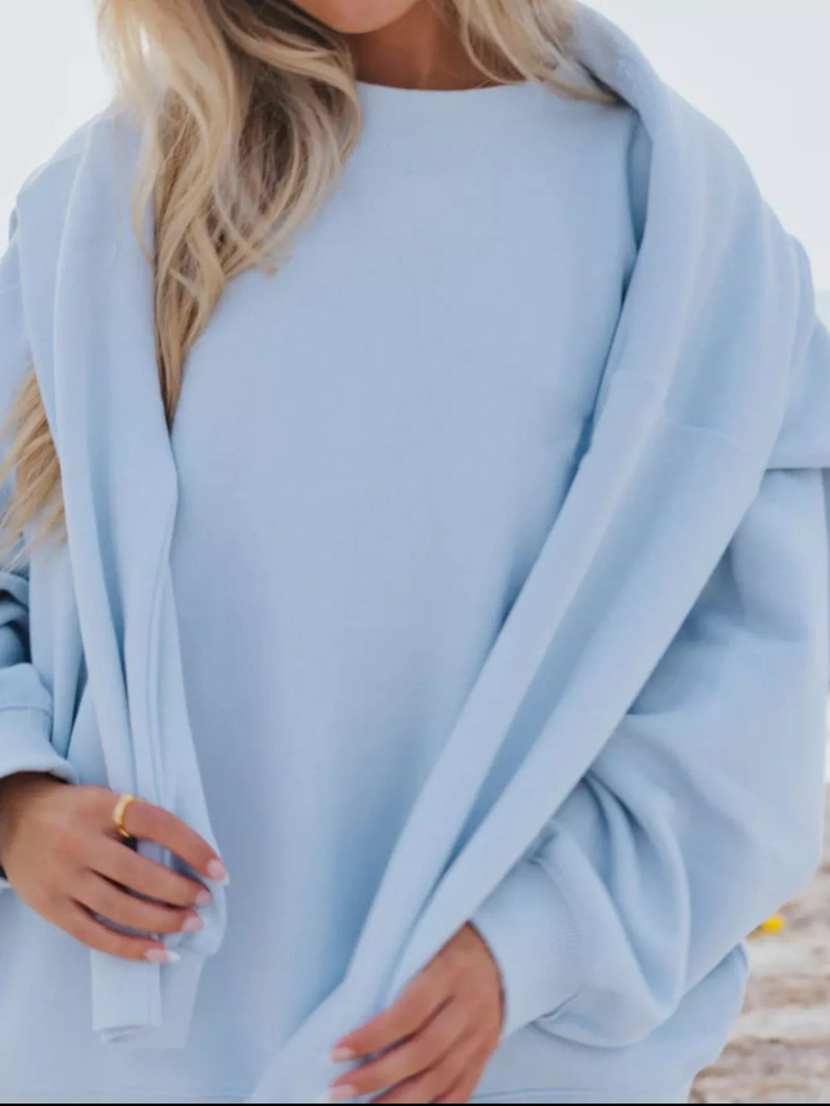 Bodhild set med sweatshirt och shorts