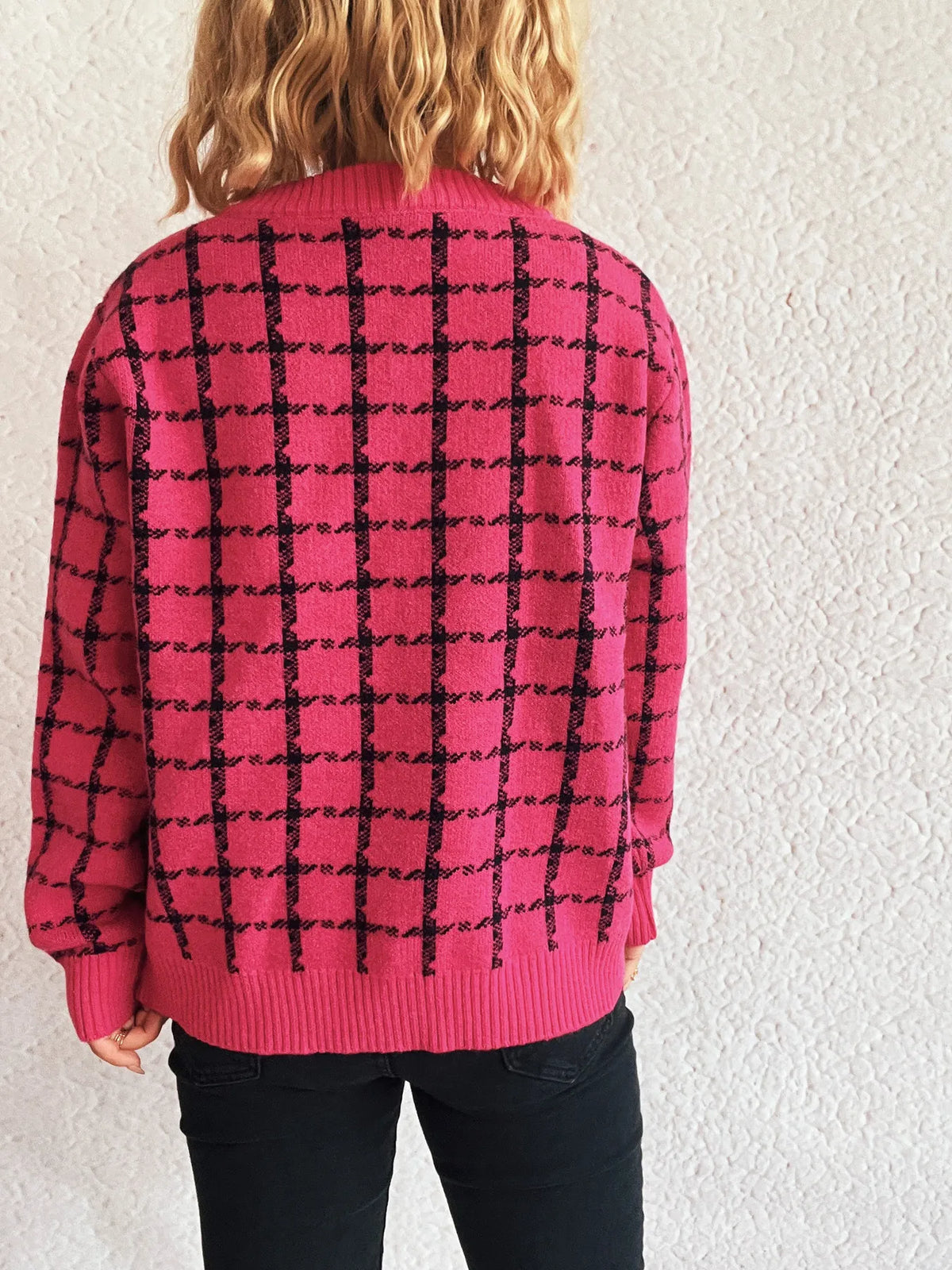 Holly rutig cardigan