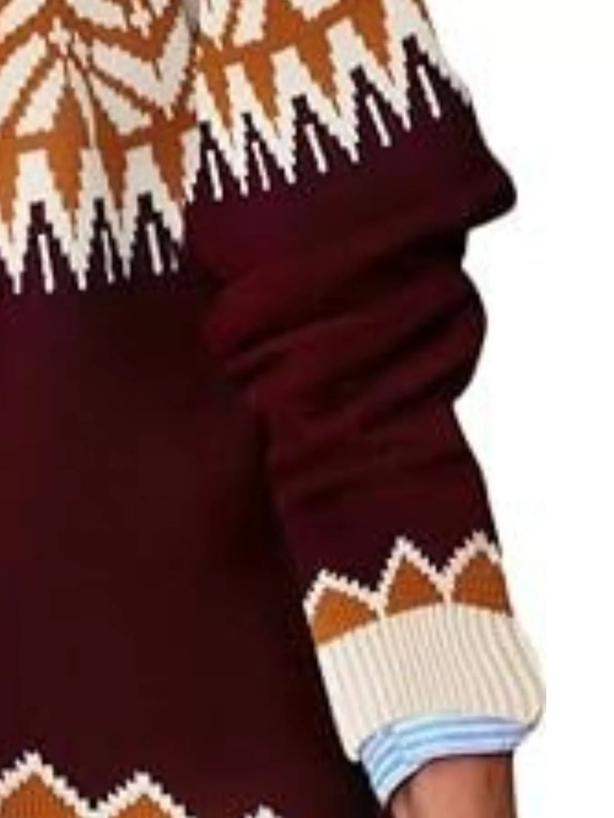 Carita mönsterstickad tröja