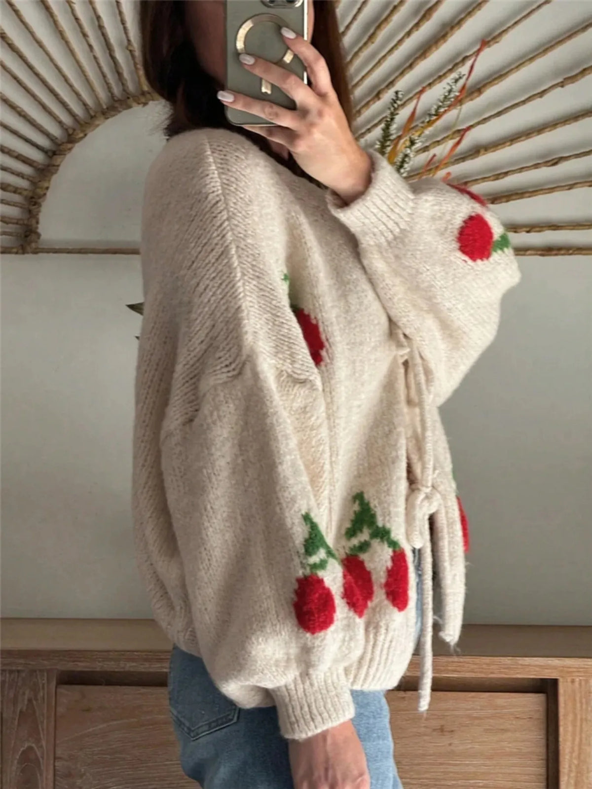 Malia cardigan med körsbär