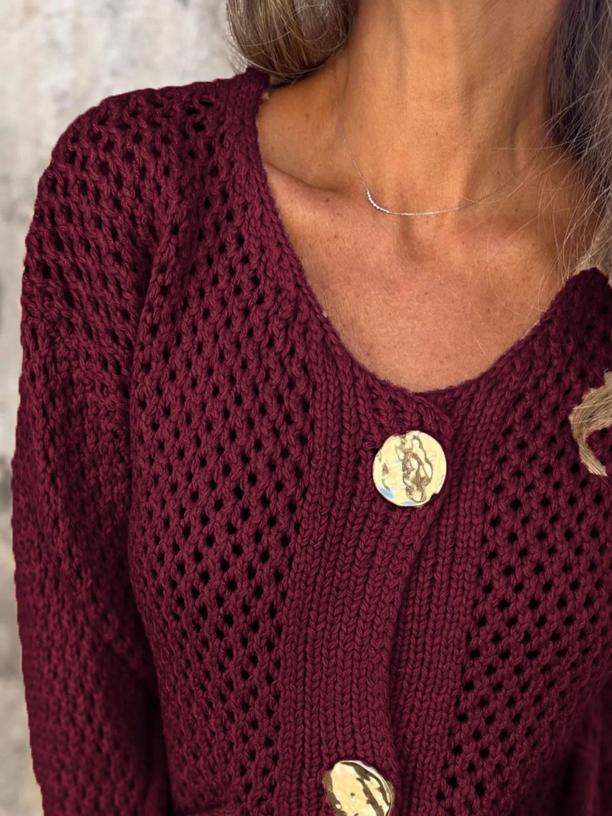 Verity virkad cardigan
