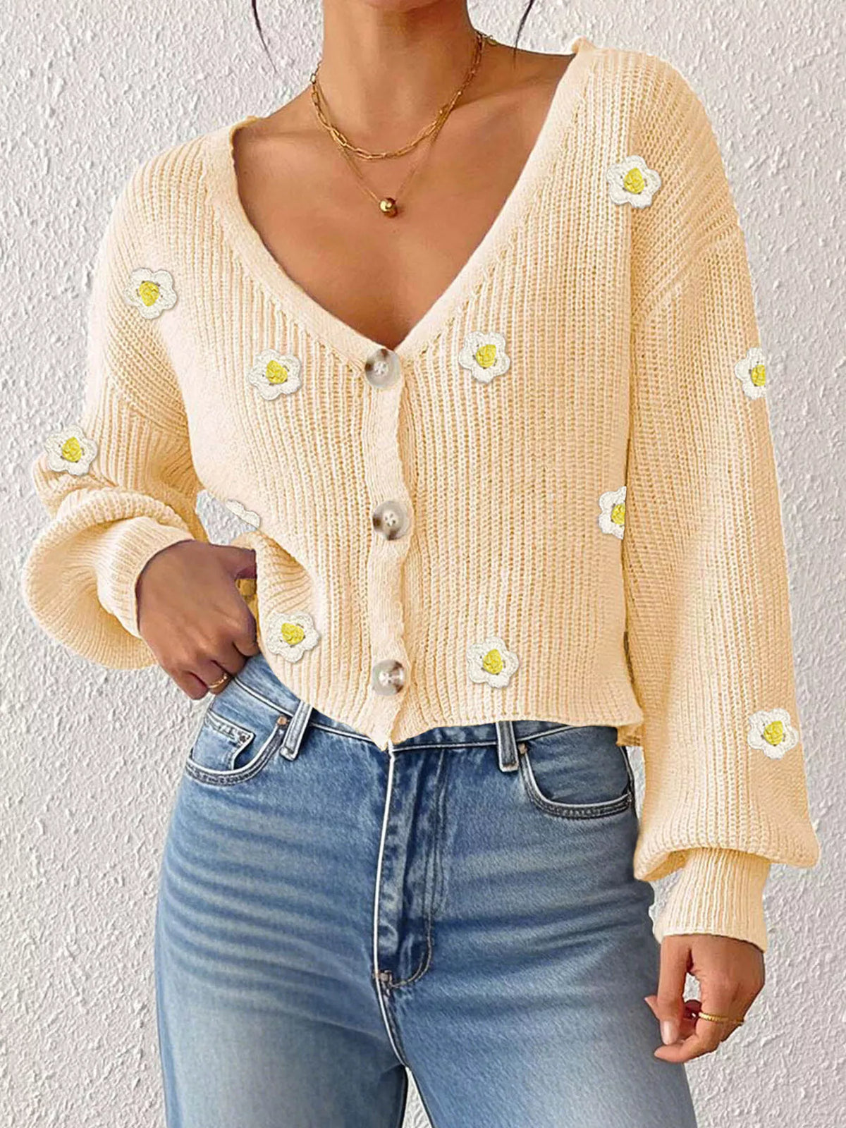 Palma v-ringad cardigan