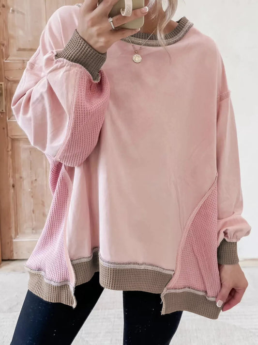 Alida oversize sweatshirt, dammrosa