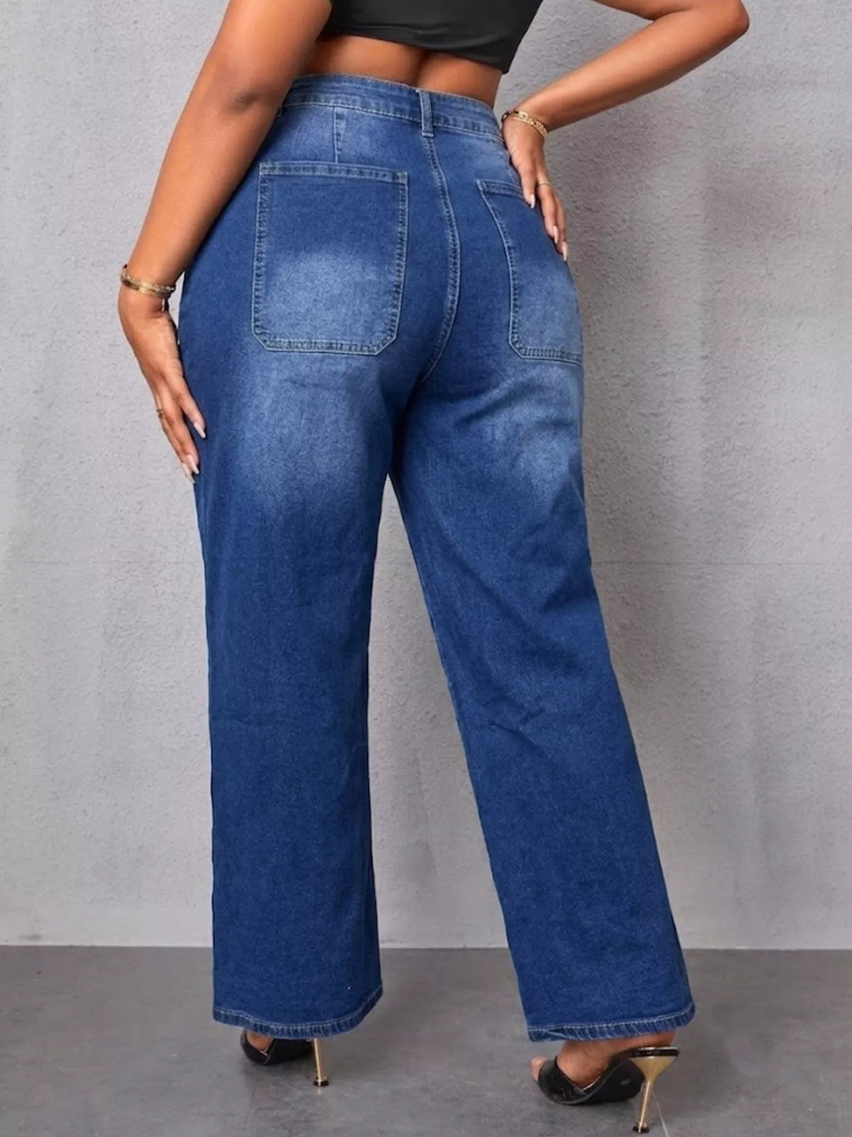 Georgina högmidjade jeans