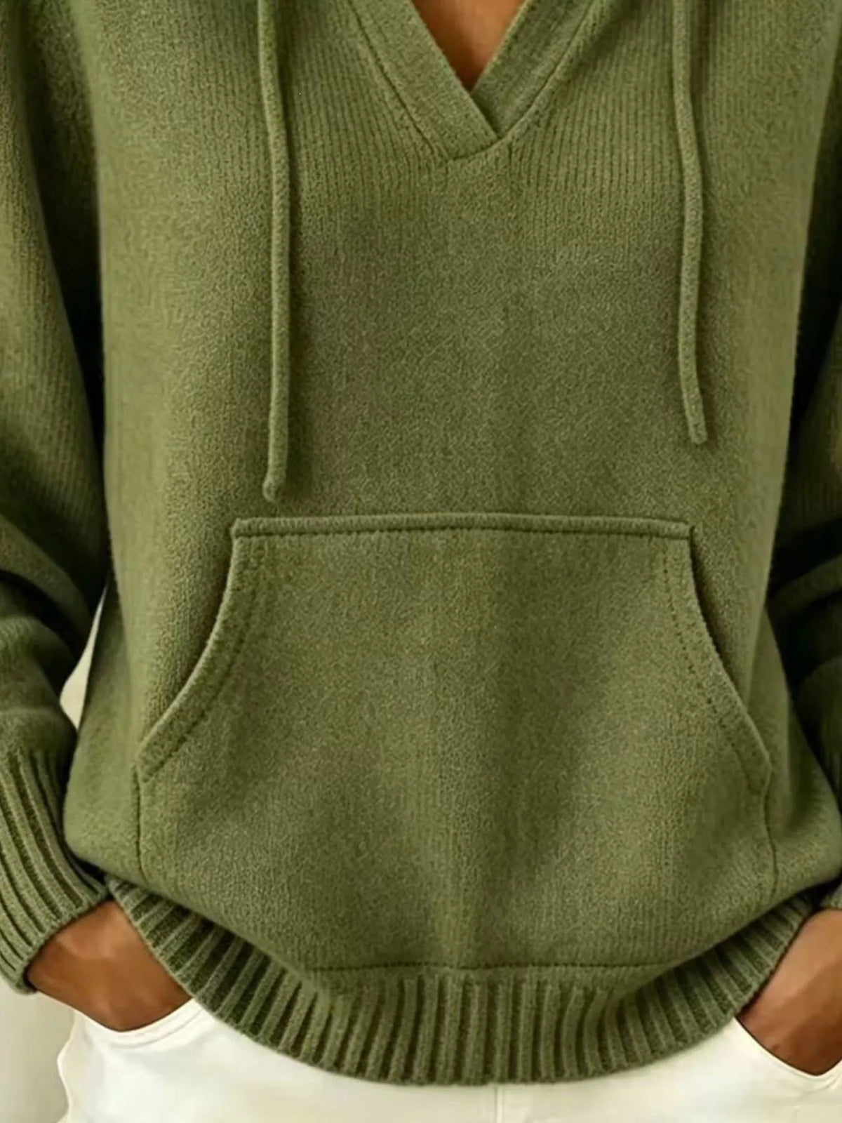 Kjersti stickad hoodie