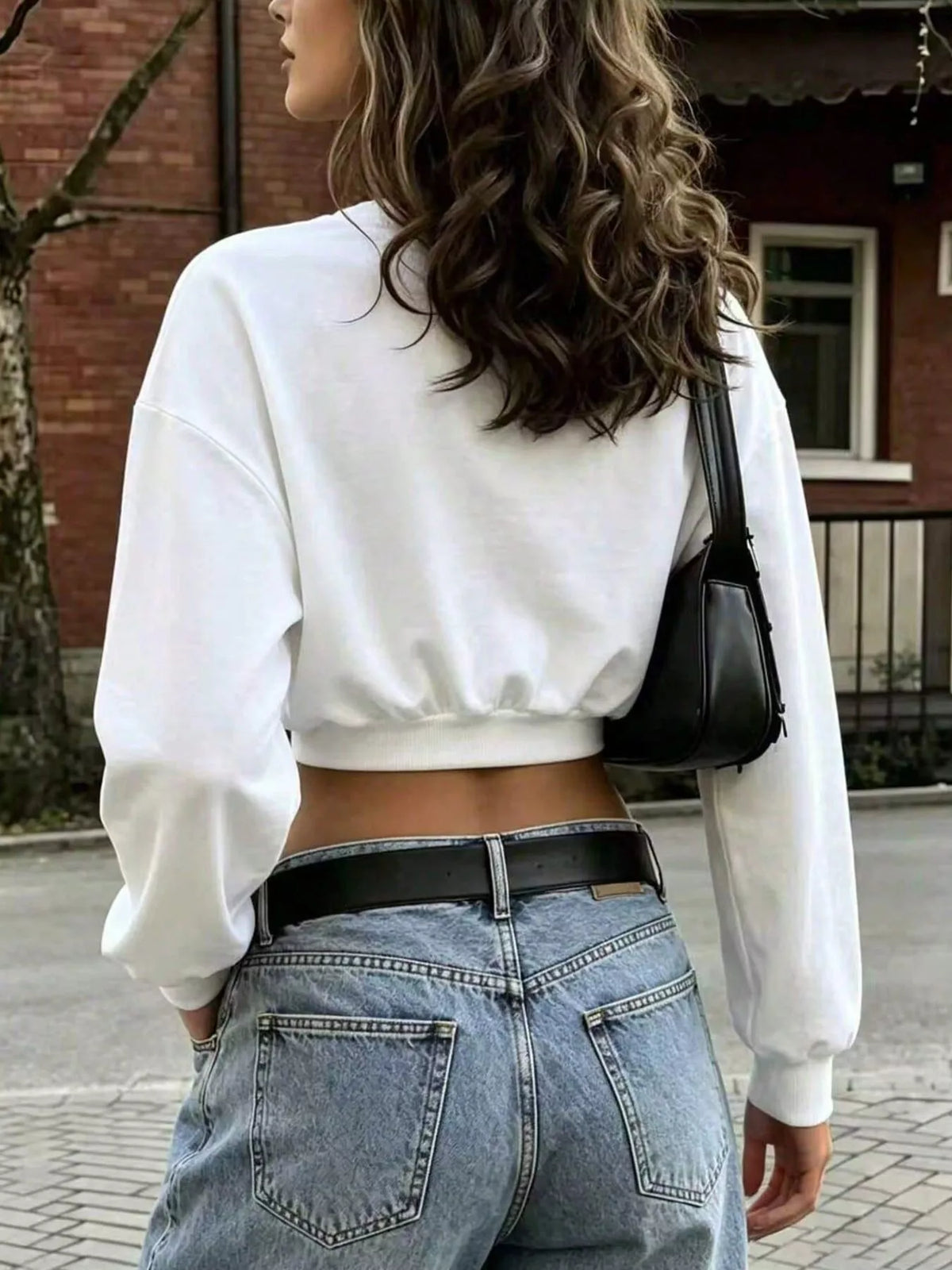 Alba croppad sweatshirt