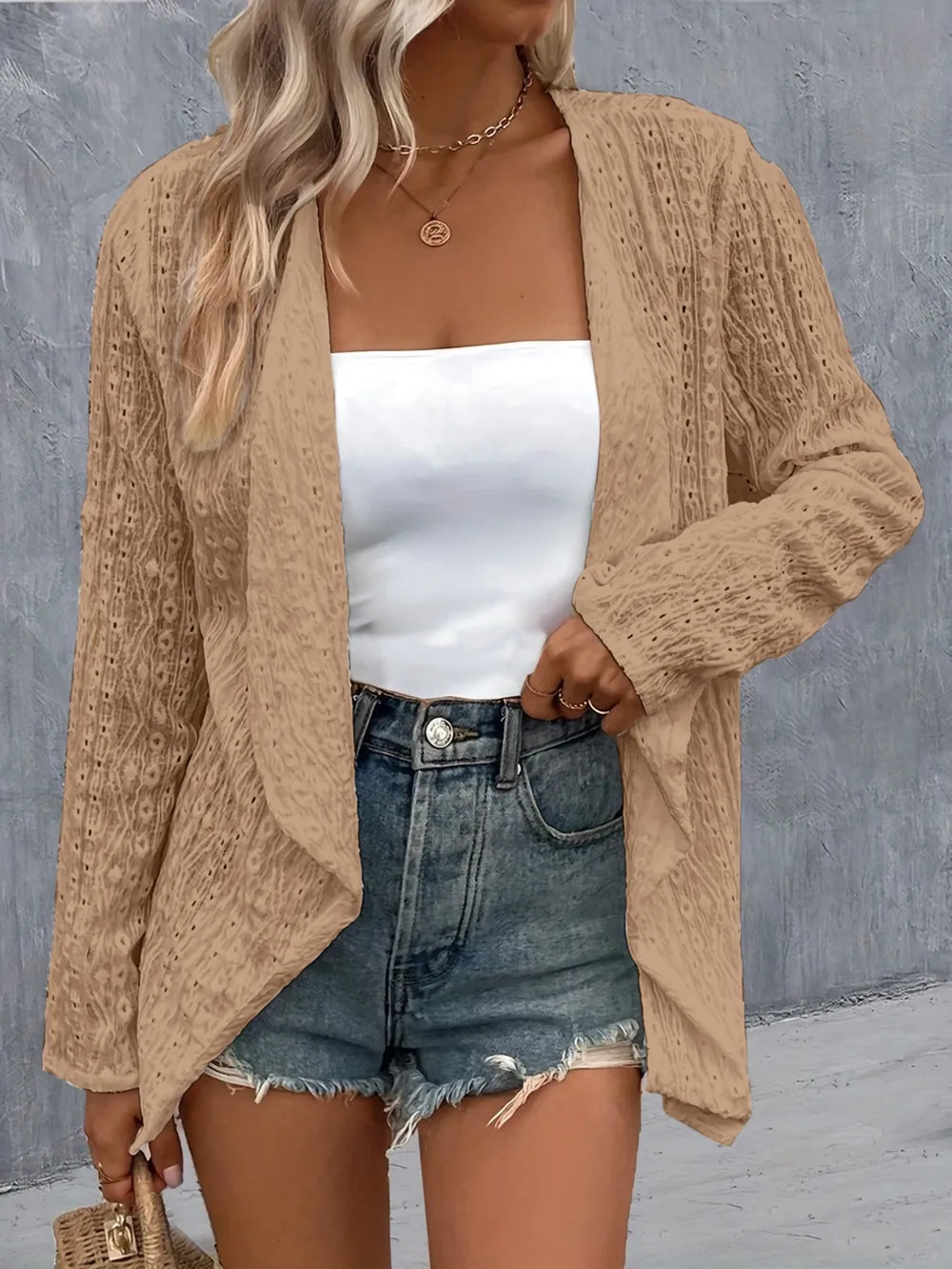 Pernilla broderad cardigan