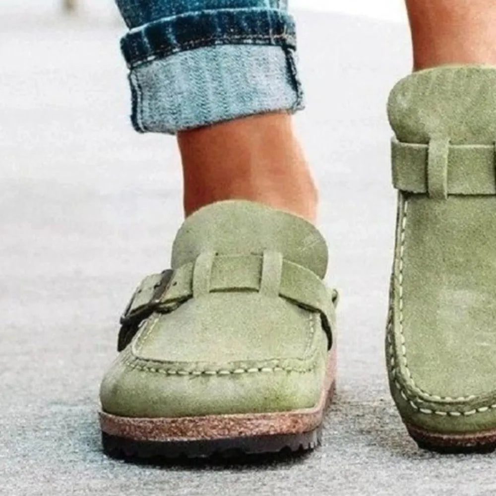 Maeve loafers i läderlook