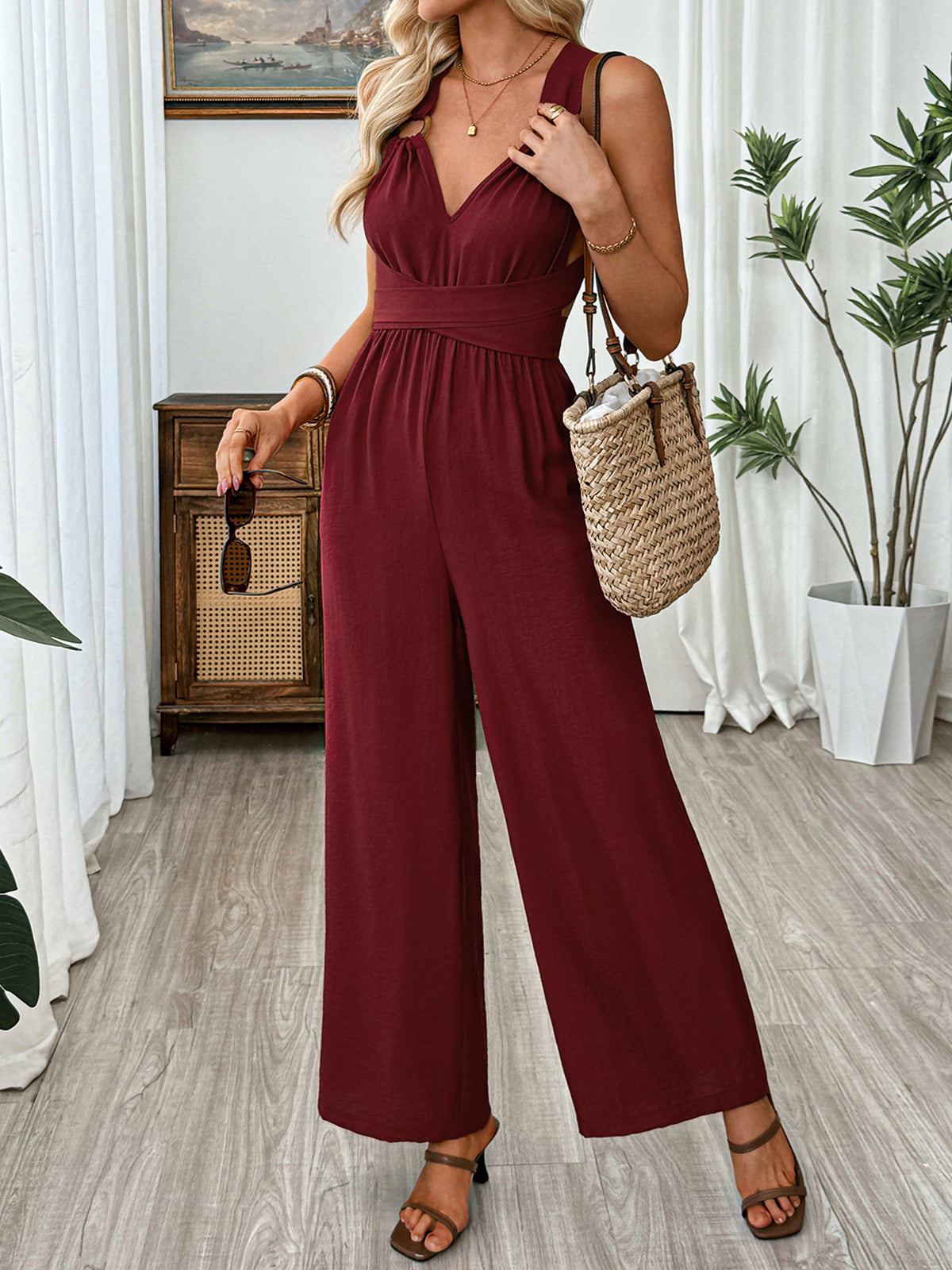 Lou v-ringad jumpsuit