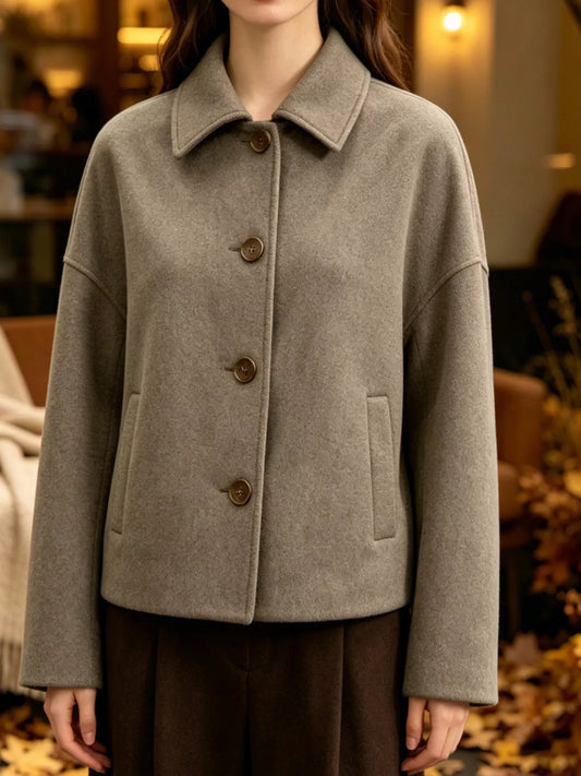 Rosalie croppad jacka, khaki
