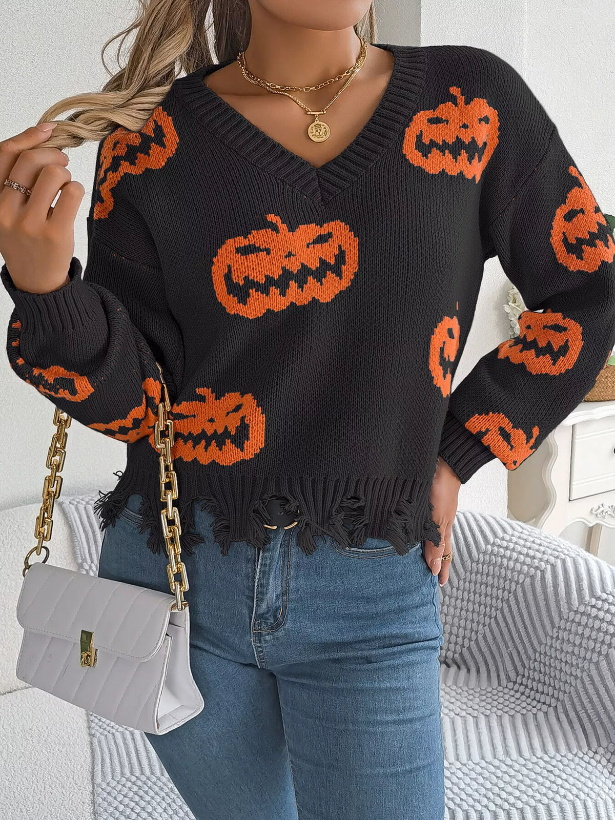 Doris tröja med pumpamotiv