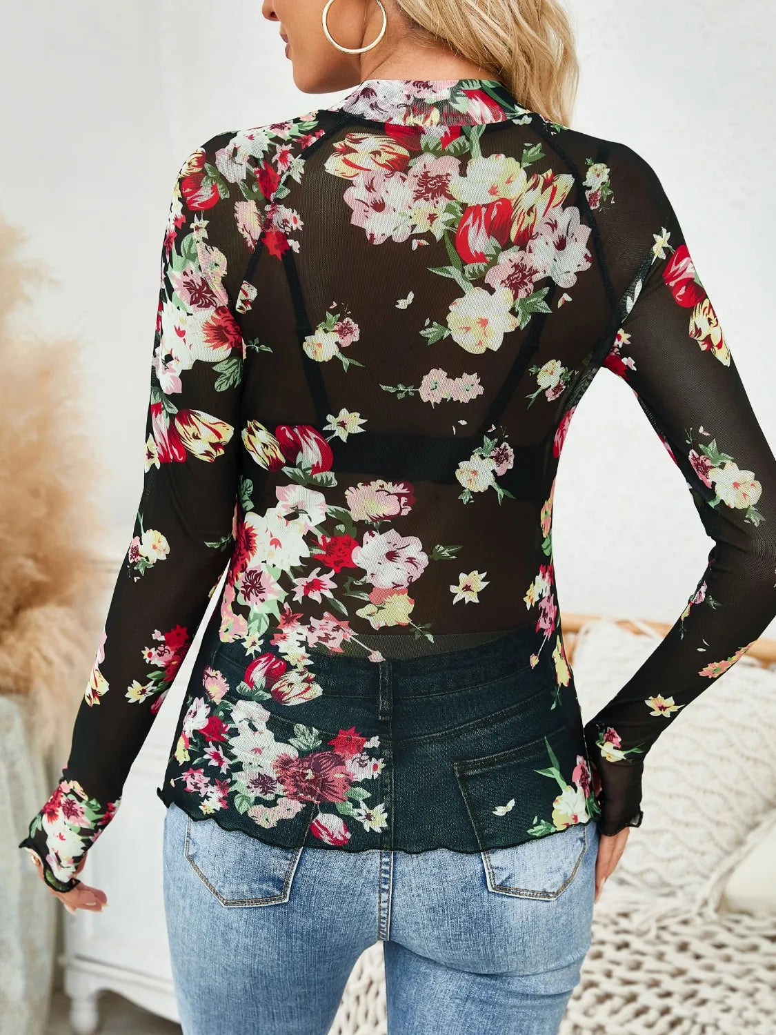 Amelia blommig topp