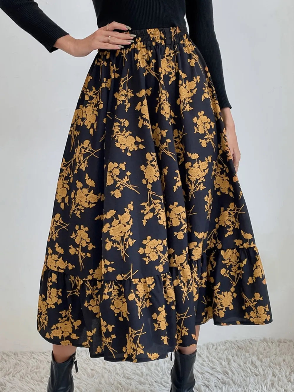Livia mönstrad midikjol