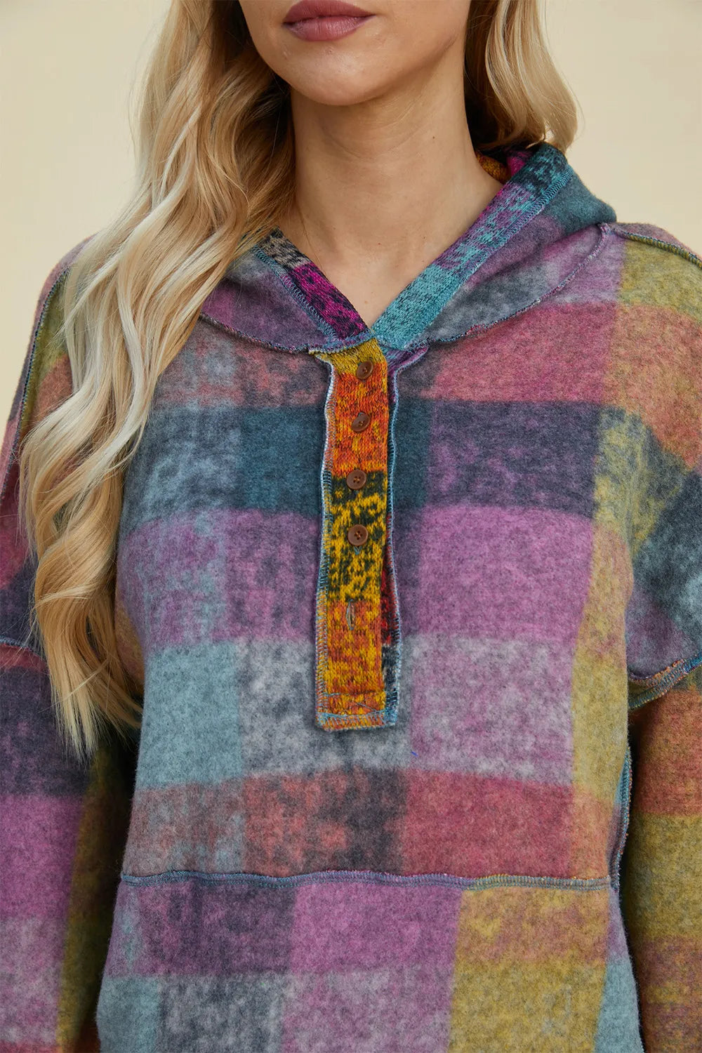 Amalia rutig hoodie