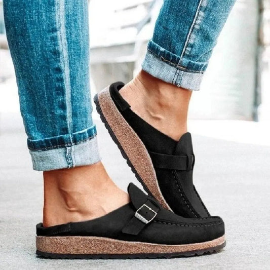 Maeve loafers i läderlook, svart