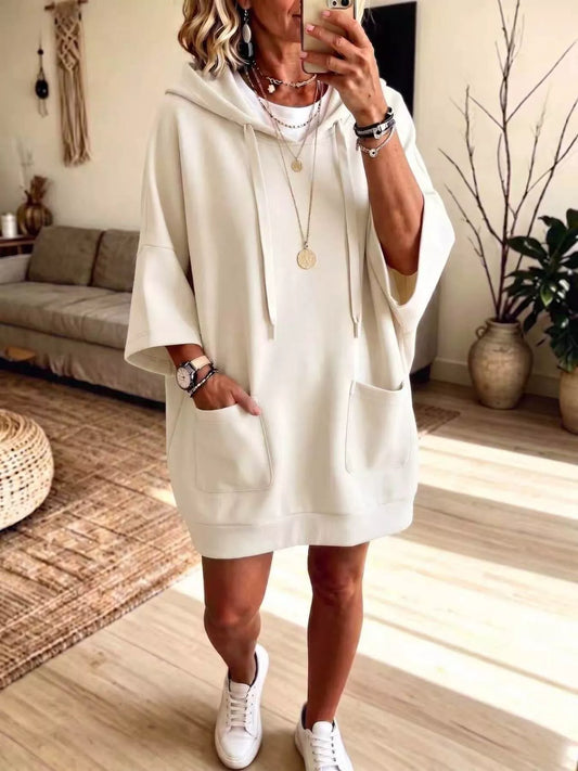Anna oversize hoodie, beige