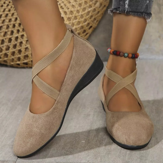 Felicity loafers med kilklack