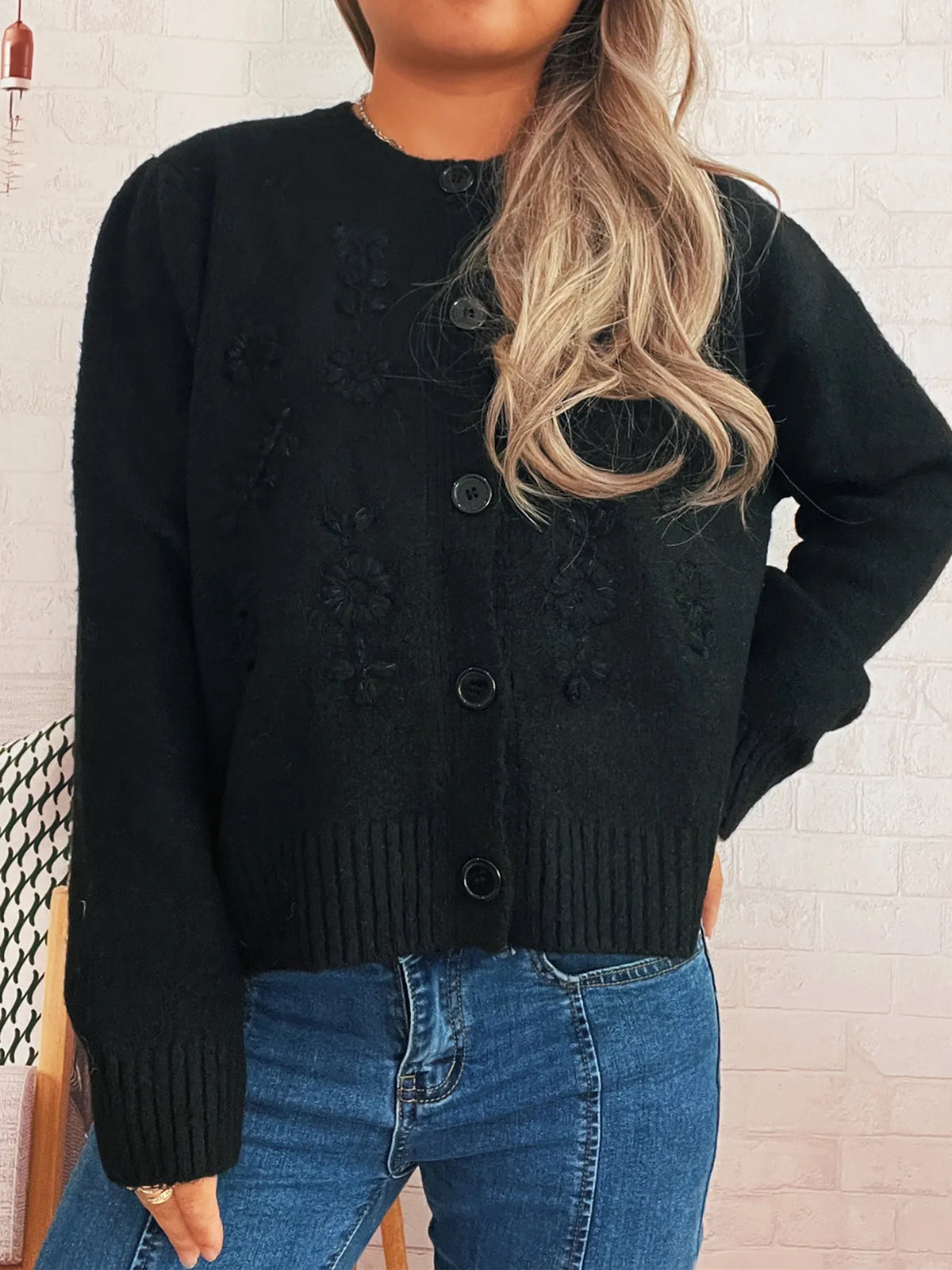 Angelina blommig cardigan