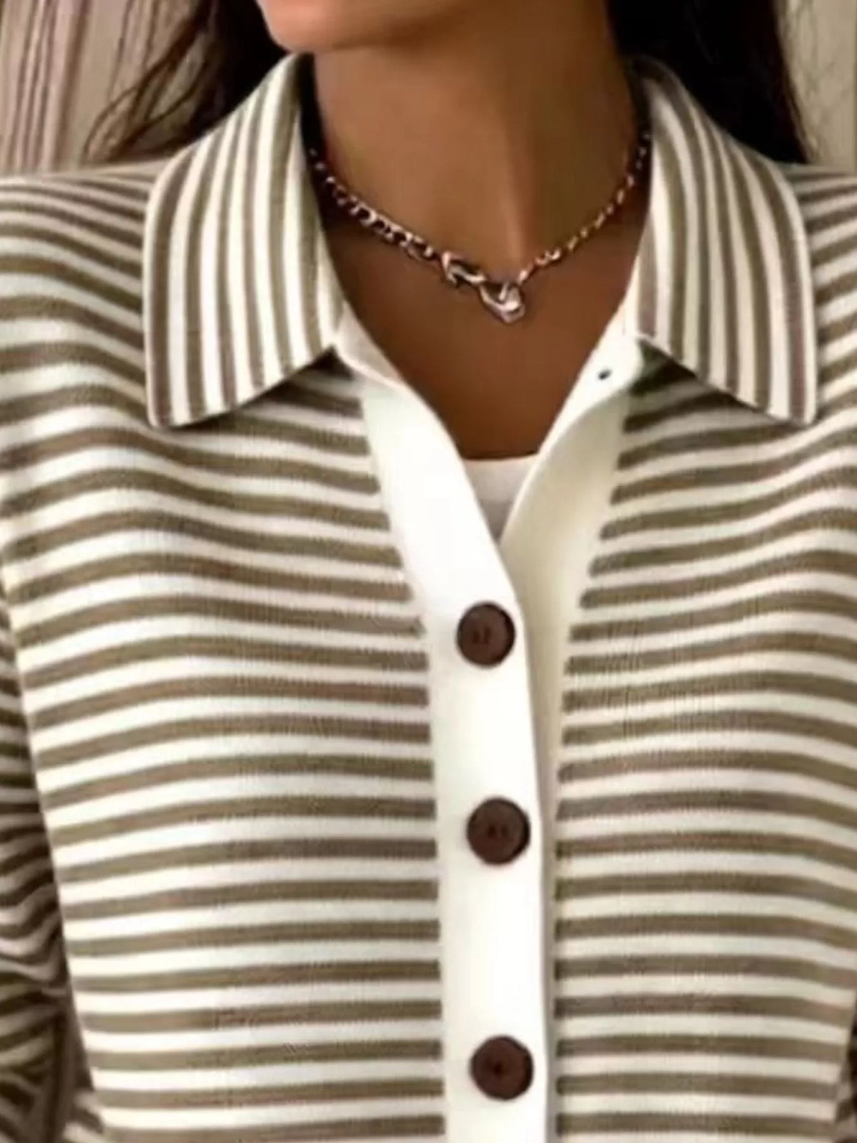 Aglaia randig cardigan