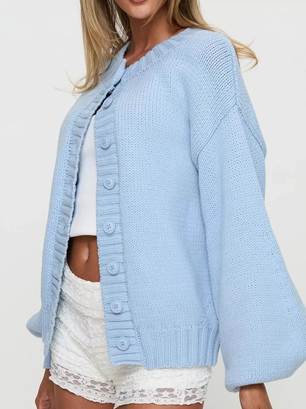 Yvette grovstickad cardigan