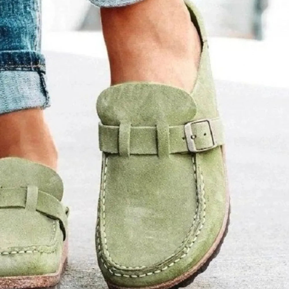 Maeve loafers i läderlook