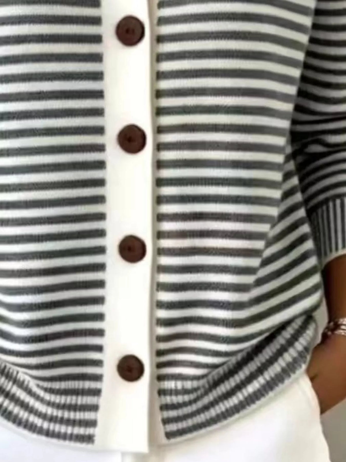 Aglaia randig cardigan
