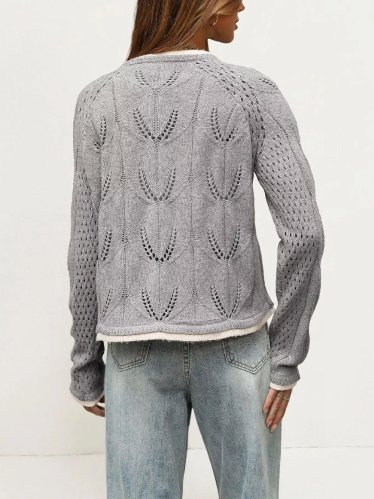 Mina hålstickad cardigan