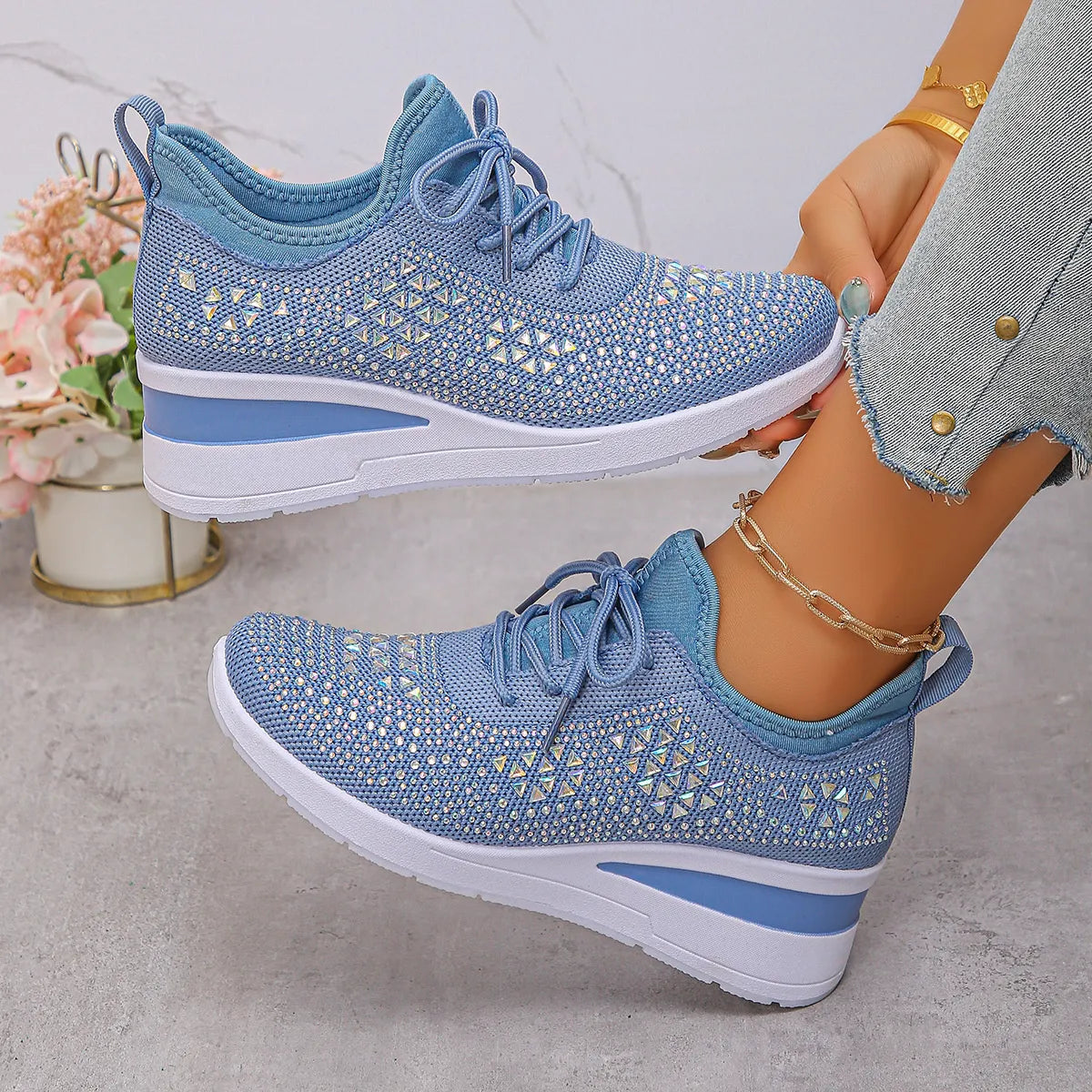 Luciana sneakers med strass