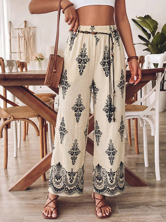 Lotta bohemiska byxor, beige