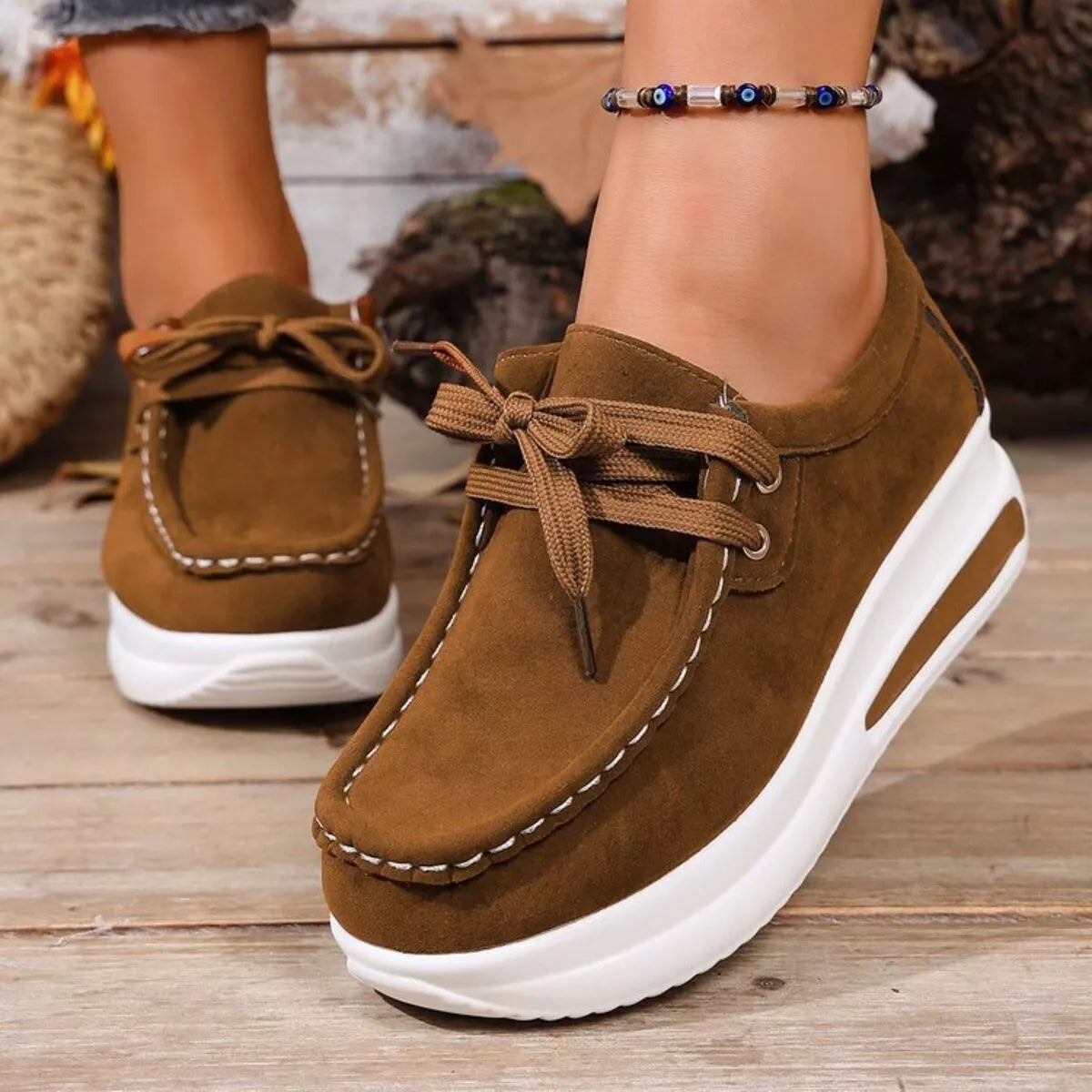 Kerry sneakers i läderlook