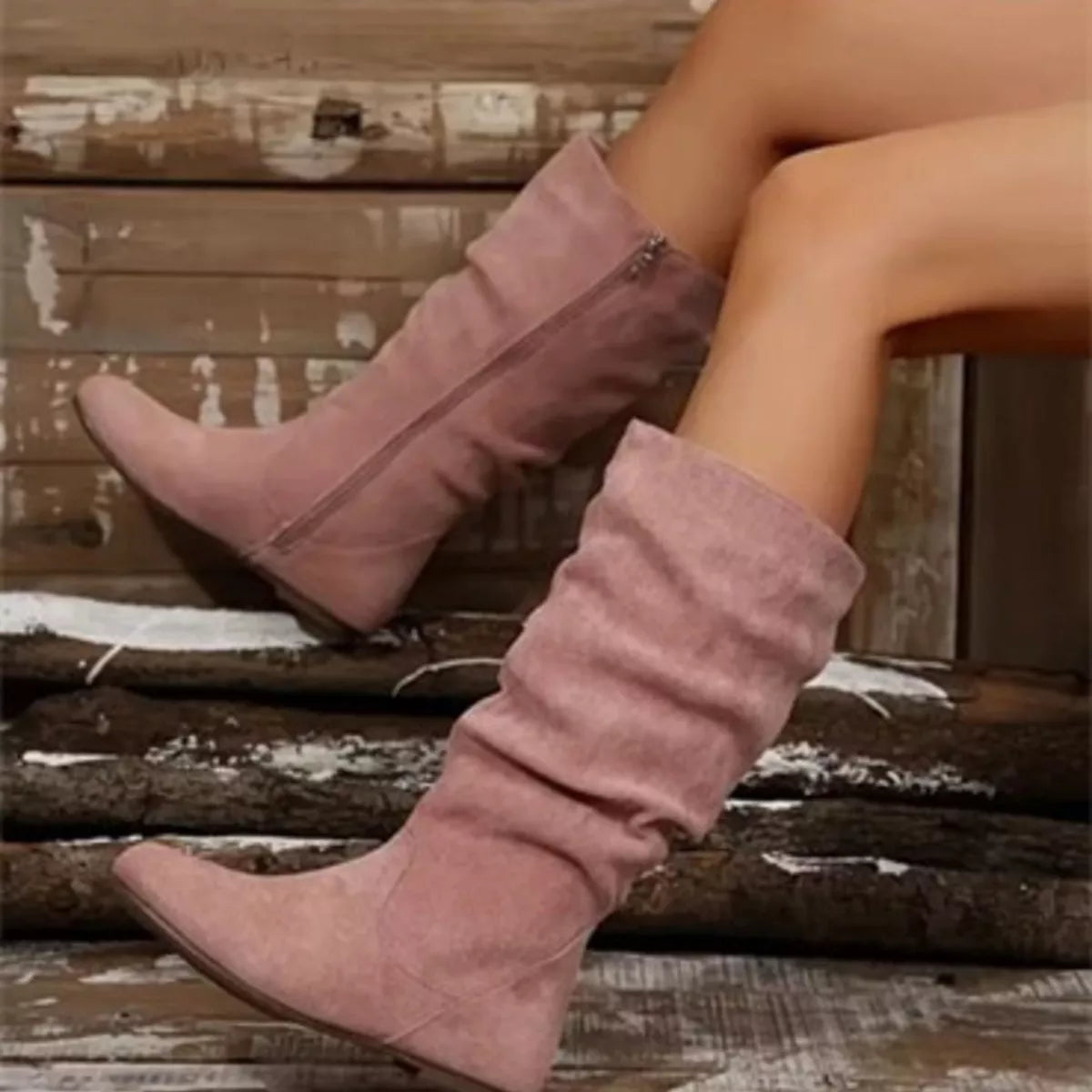 Mafalda platta boots, rosa