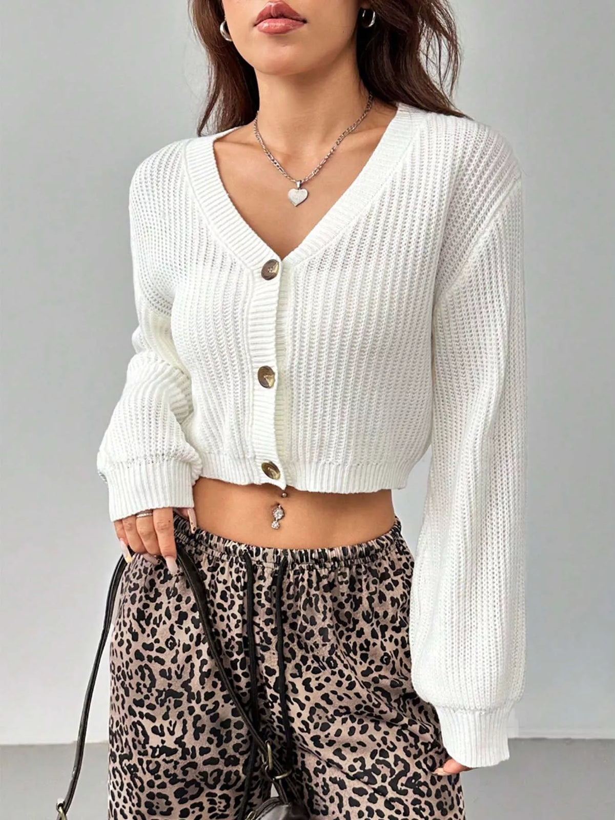 Celeste croppad cardigan