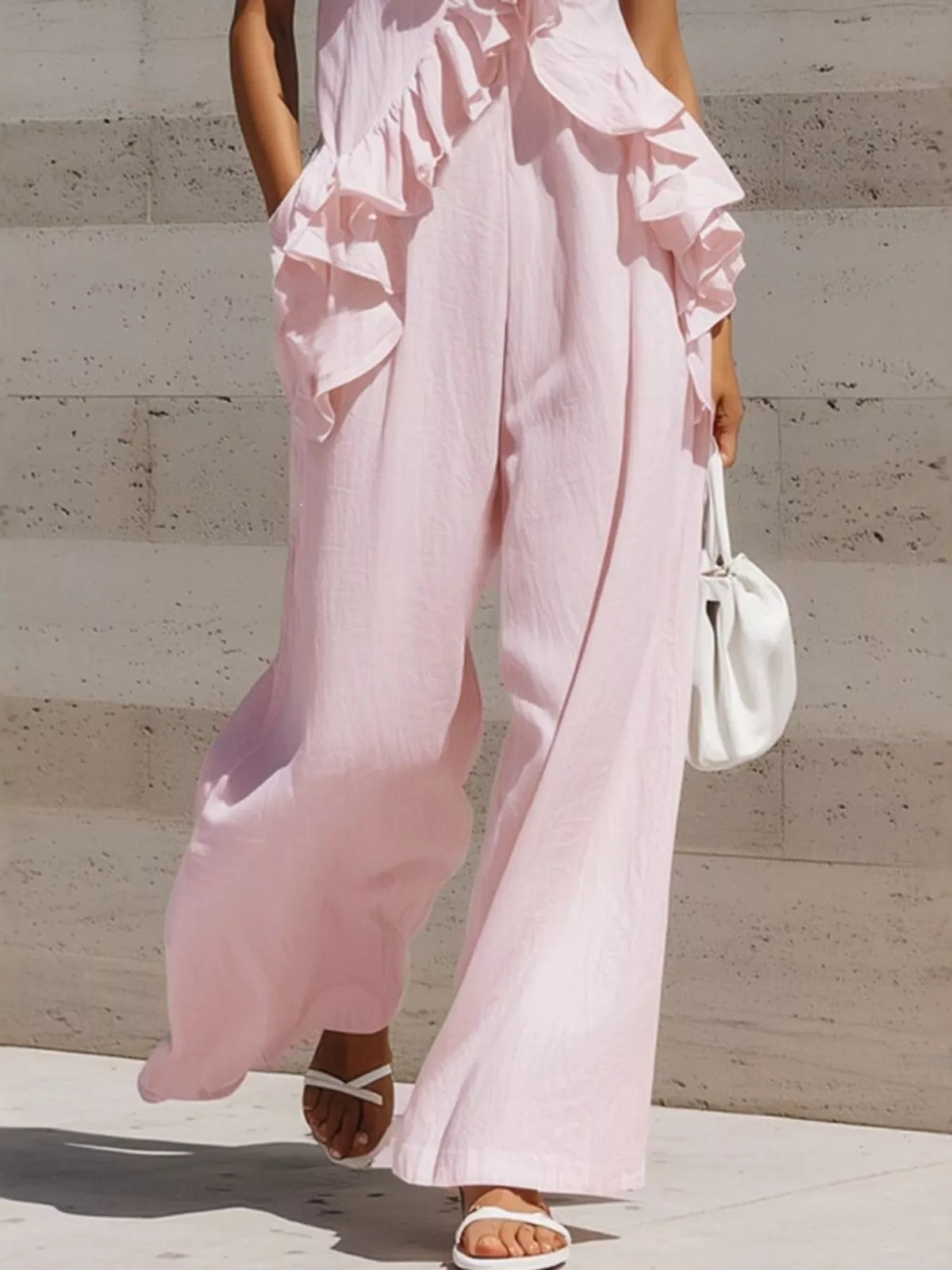 Calliope jumpsuit med volanger