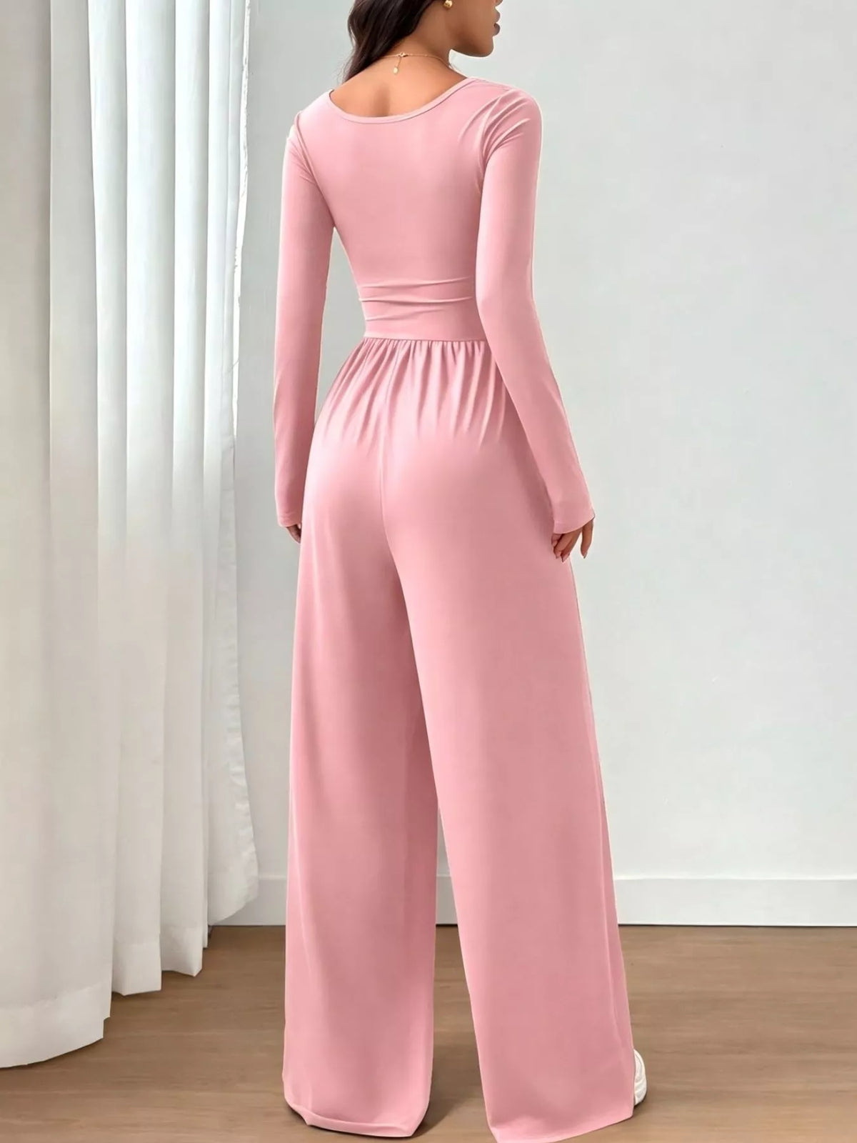 Jelena jumpsuit med fyrkantig ringning