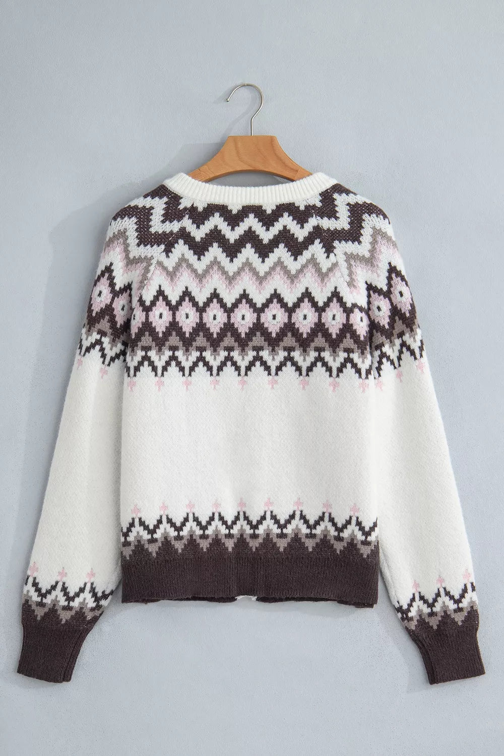 Sigurlaug geometrisk cardigan