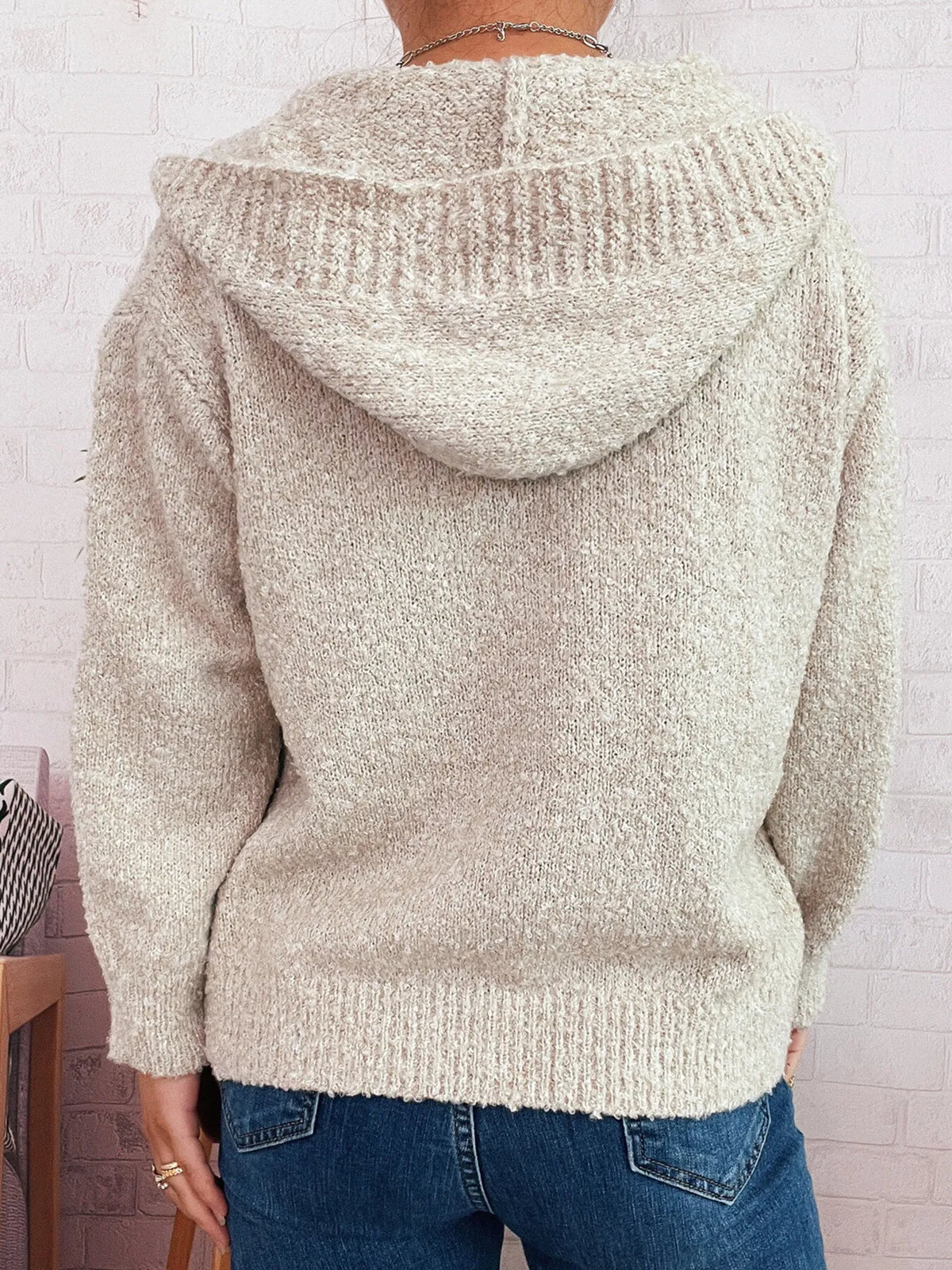 Benna cardigan med huva