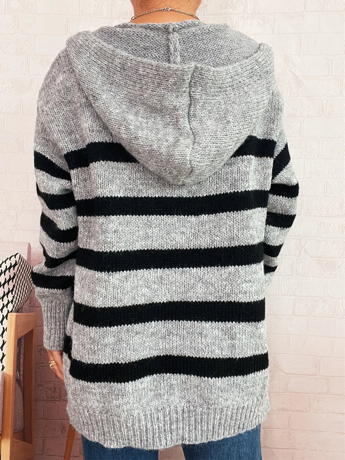Nayla randig cardigan