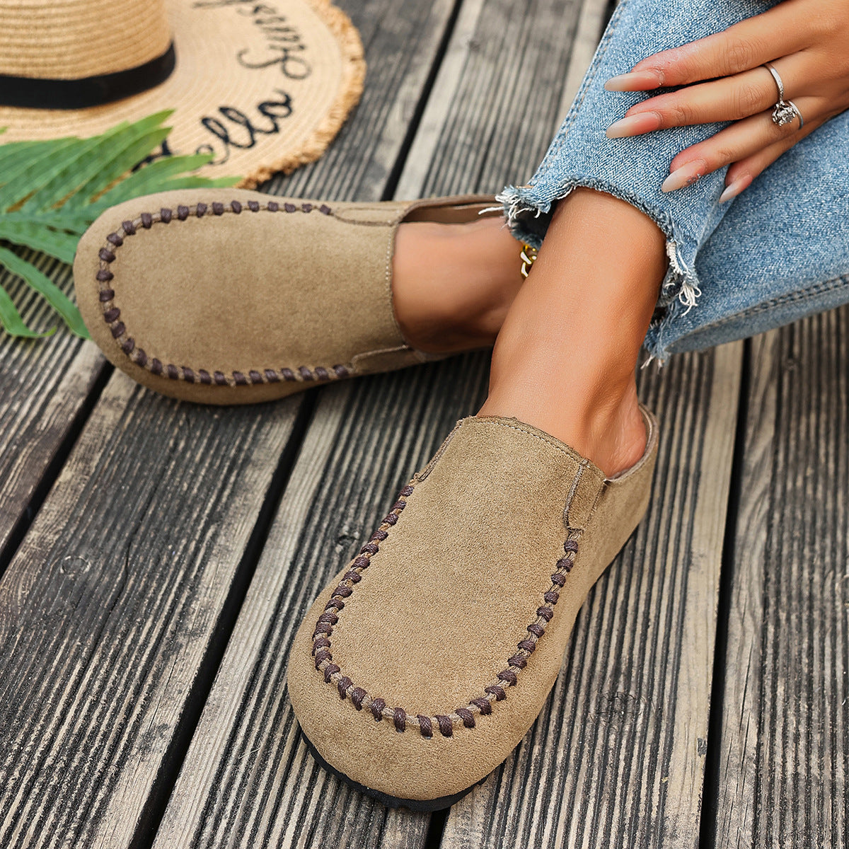 Ieva platta slip-ons
