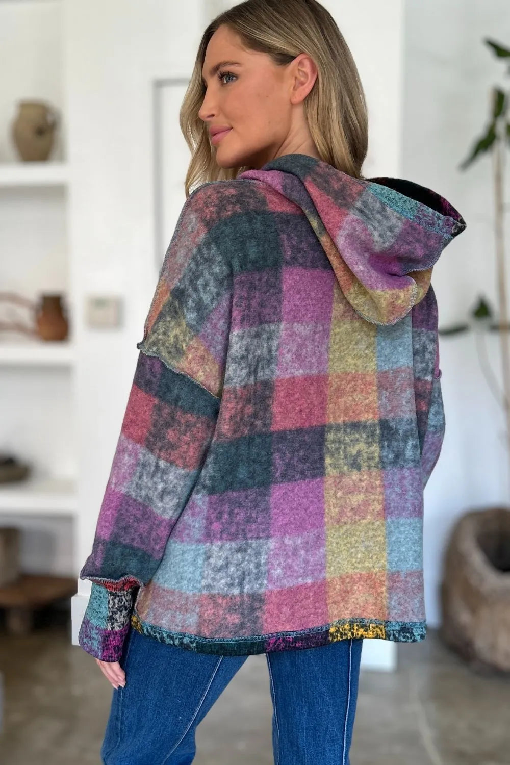 Amalia rutig hoodie